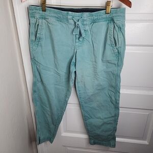 The North Face Green Capri Pants Cotton Womens Medium